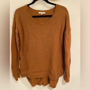 Madewell High-Low Sweater (Burnt Orange, size M)